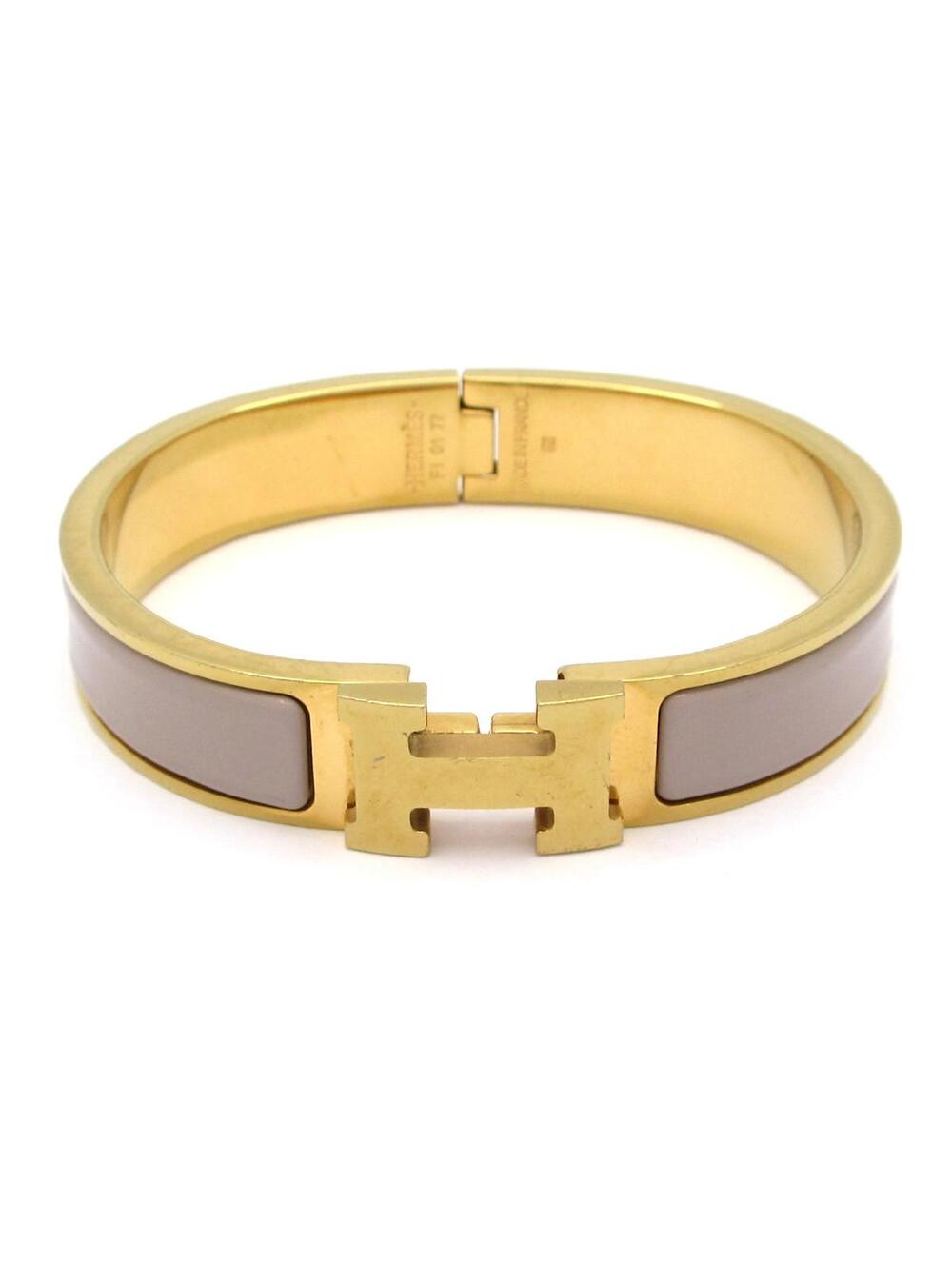 Hermes Clic H - Gold Gray Hardware #302222H52B